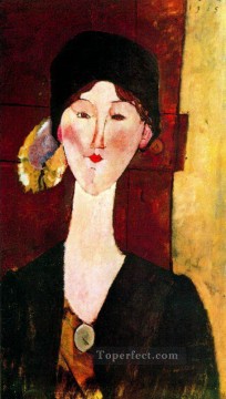 portrait of beatrice hastings before a door 1915 Amedeo Modigliani Oil Paintings